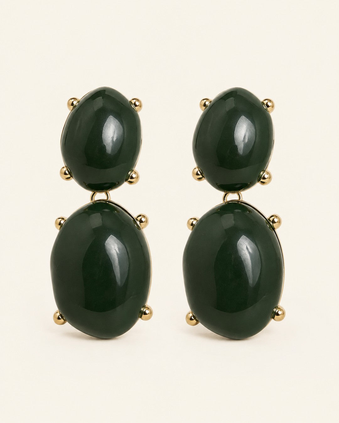 Barolo Double-Cabochon Earrings