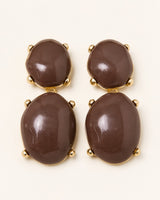 Barolo Double-Cabochon Earrings