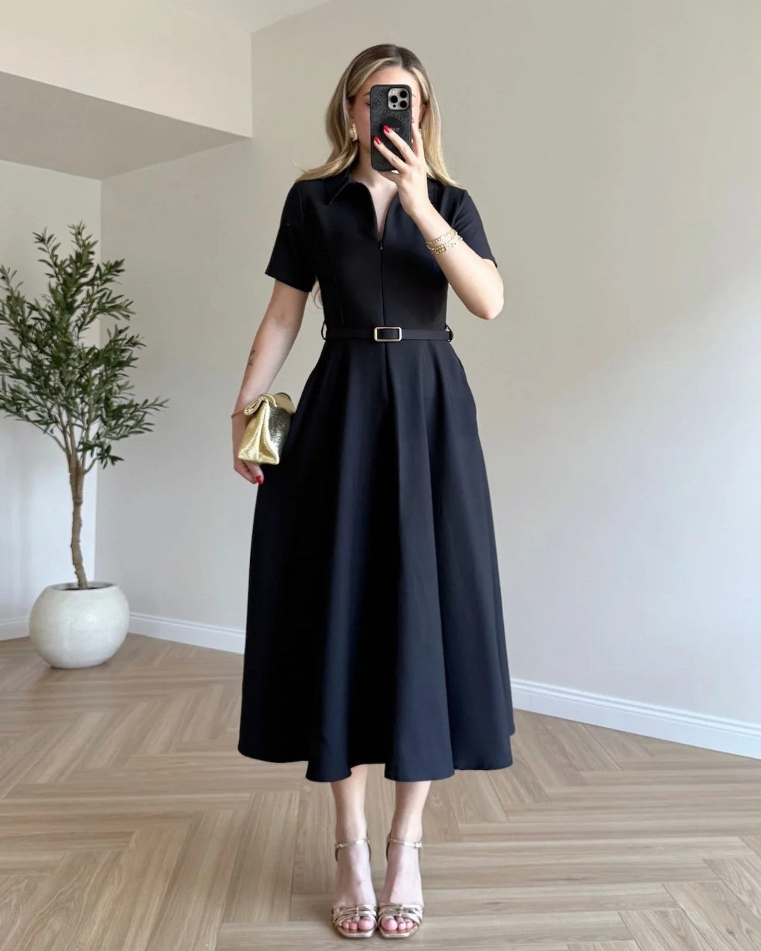 Belted Formal Dress