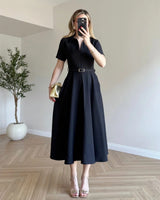 Belted Formal Dress