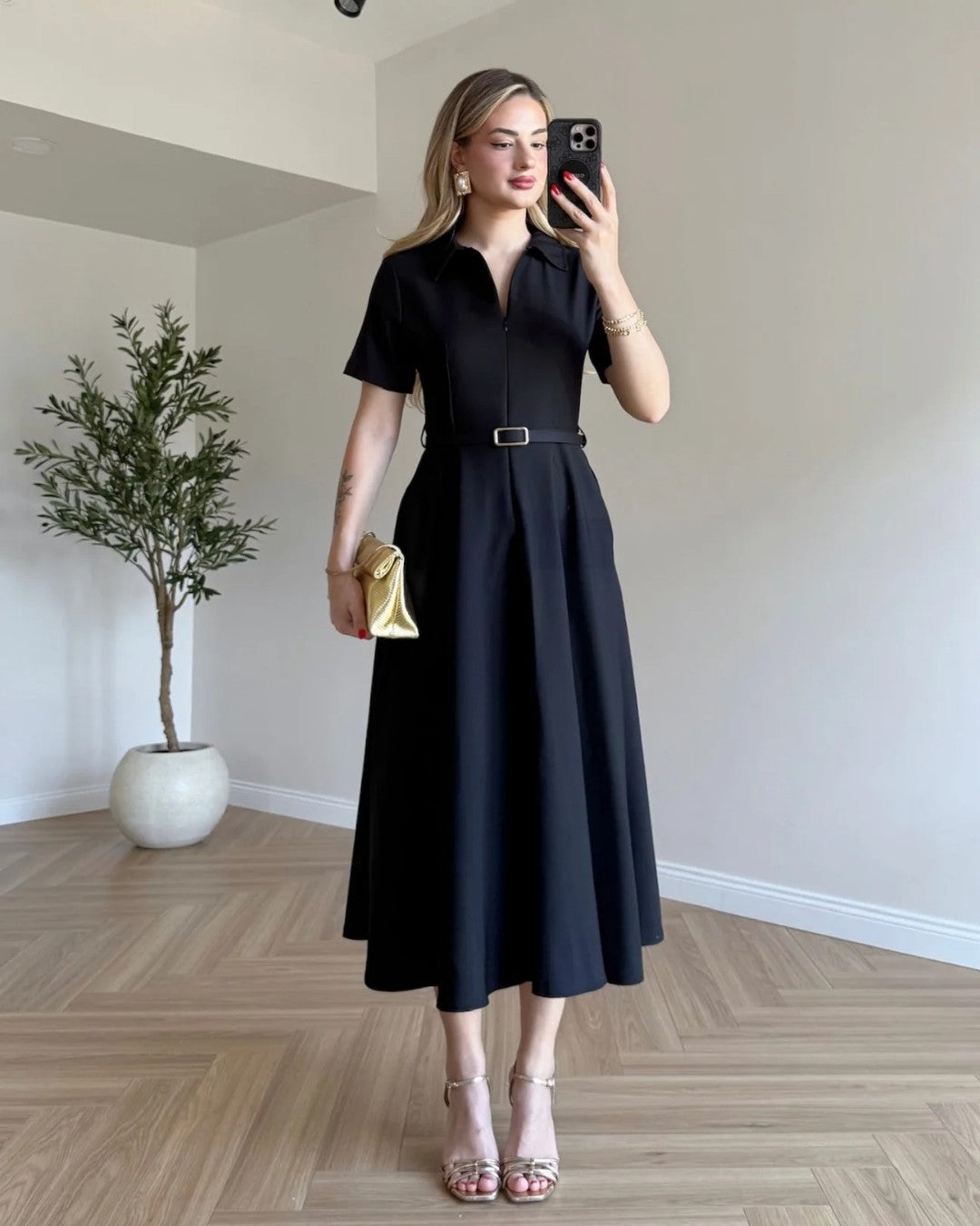 Belted Formal Dress