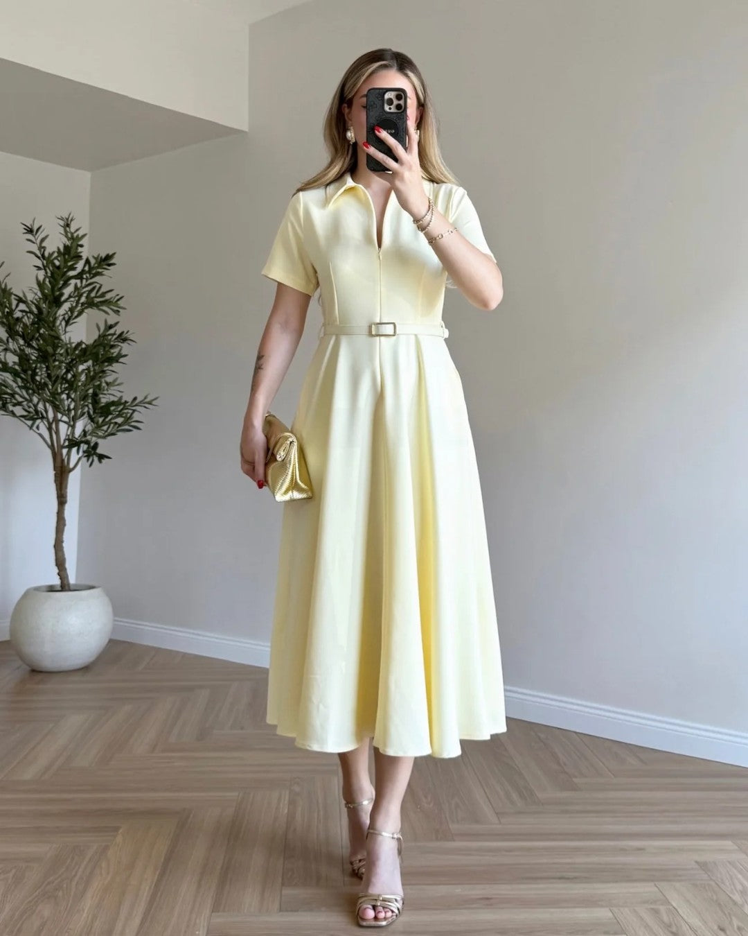 Belted Formal Dress