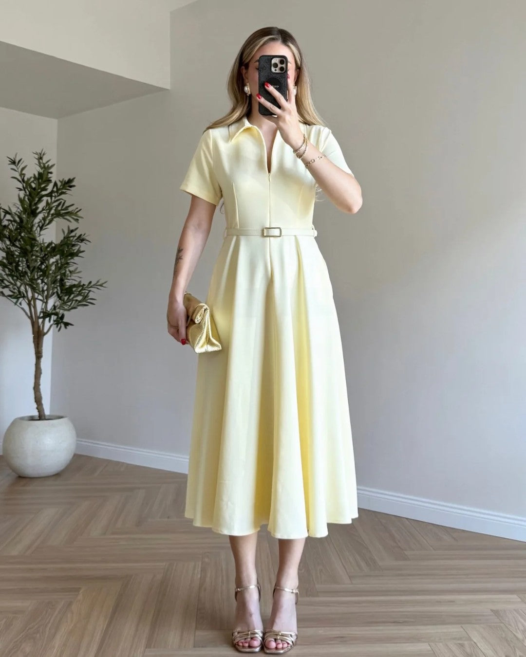 Belted Formal Dress