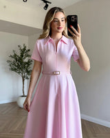 Belted Formal Dress