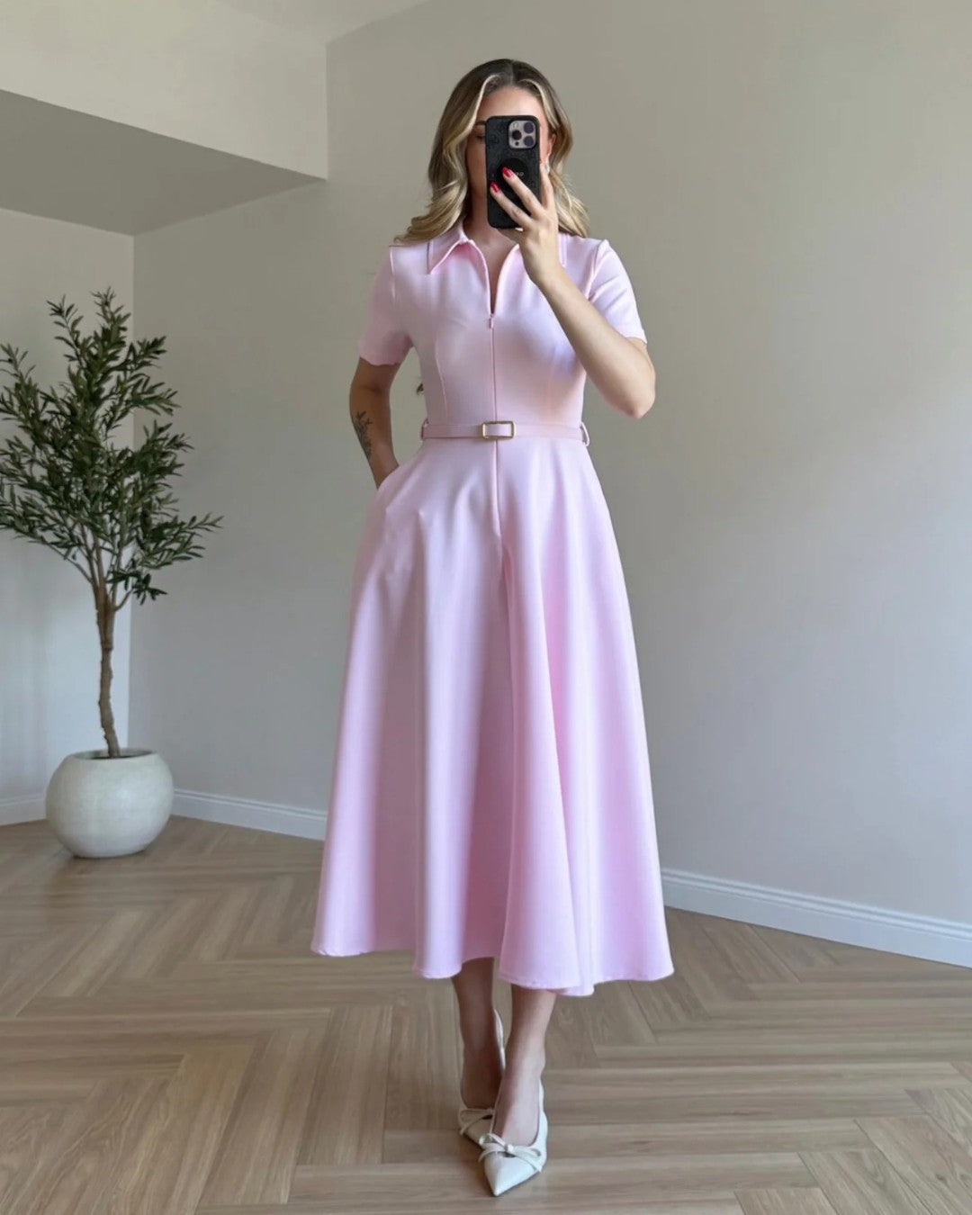 Belted Formal Dress