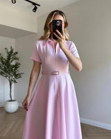 Belted Formal Dress