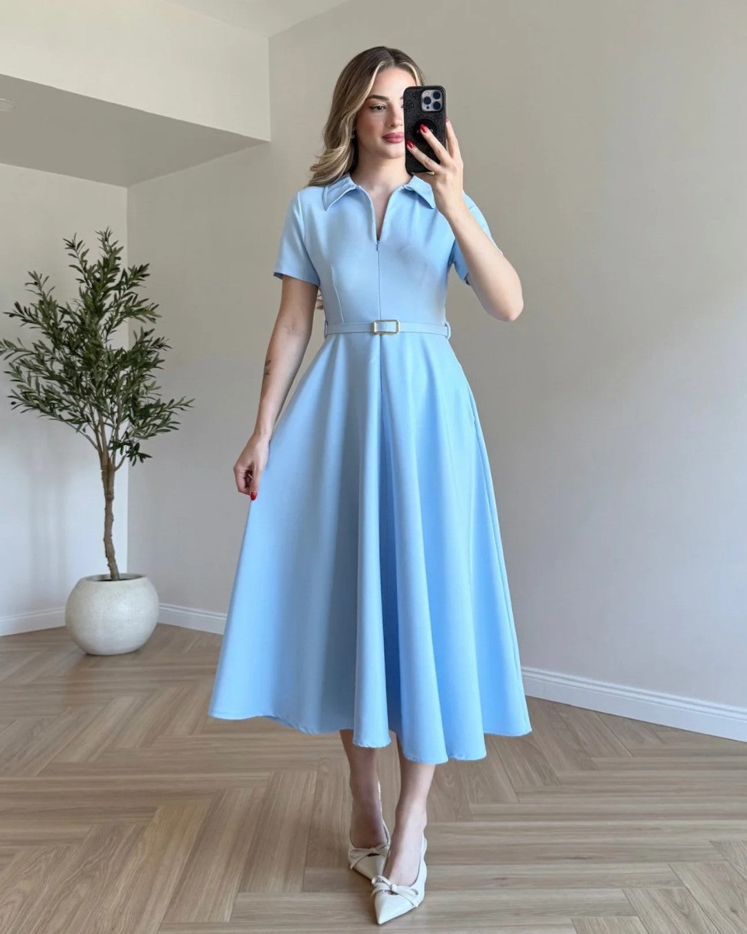 Belted Formal Dress