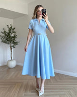 Belted Formal Dress