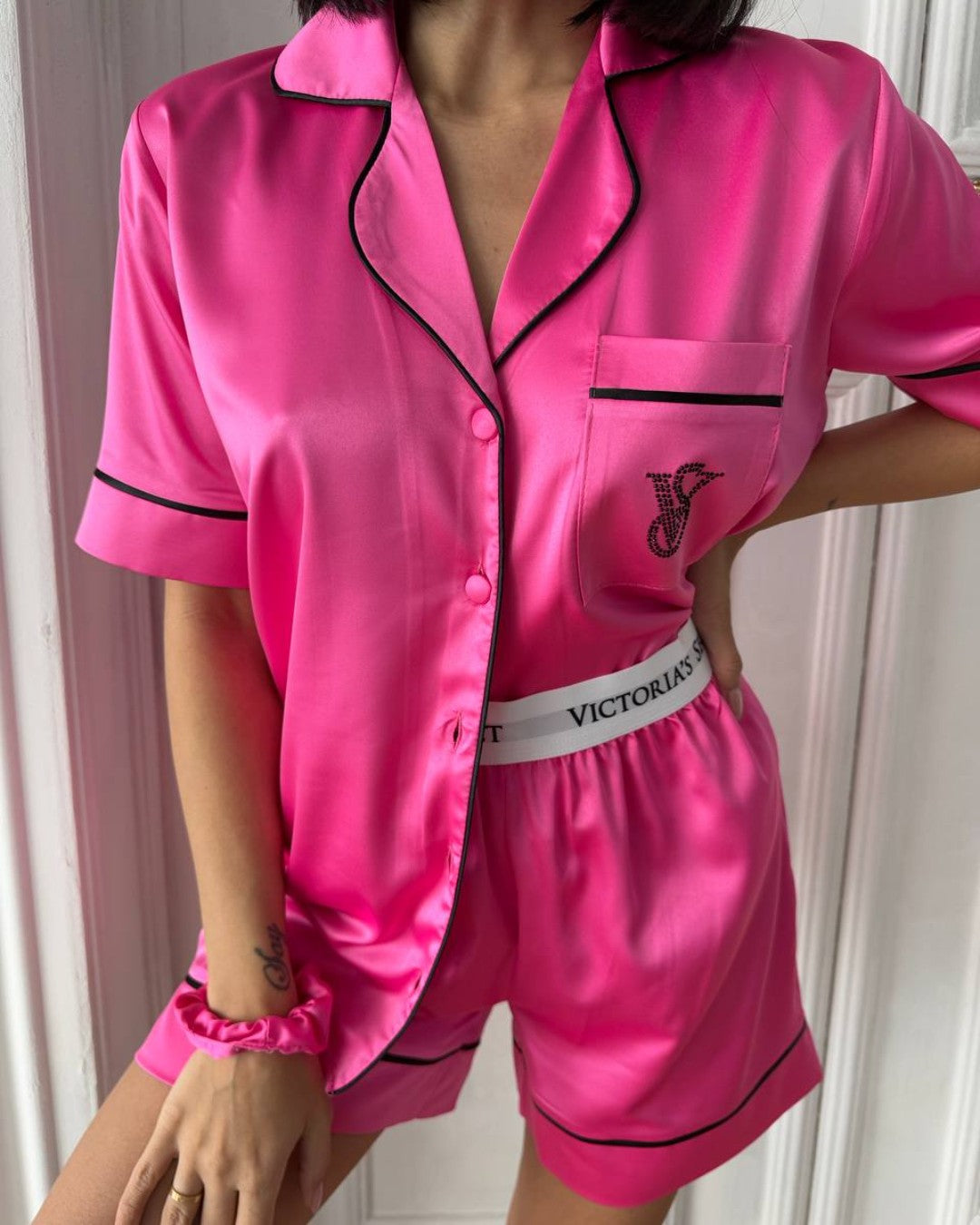 Bombshell Satin Pajama Set