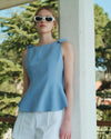 Bow Peplum Top