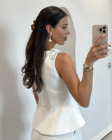 Bow Peplum Top