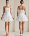 Bridal Tulle Corset Mini Dress