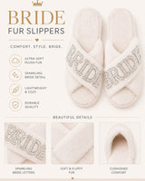 Bride Fur Slipper