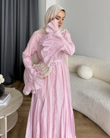 Buttoned Flow Maxi Dress + Belt