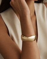 Calyx Sculpted Gold Cuff