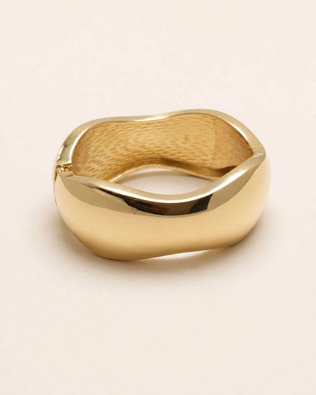 Calyx Sculpted Gold Cuff
