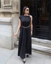 Chain Detail Maxi Dress + Belt