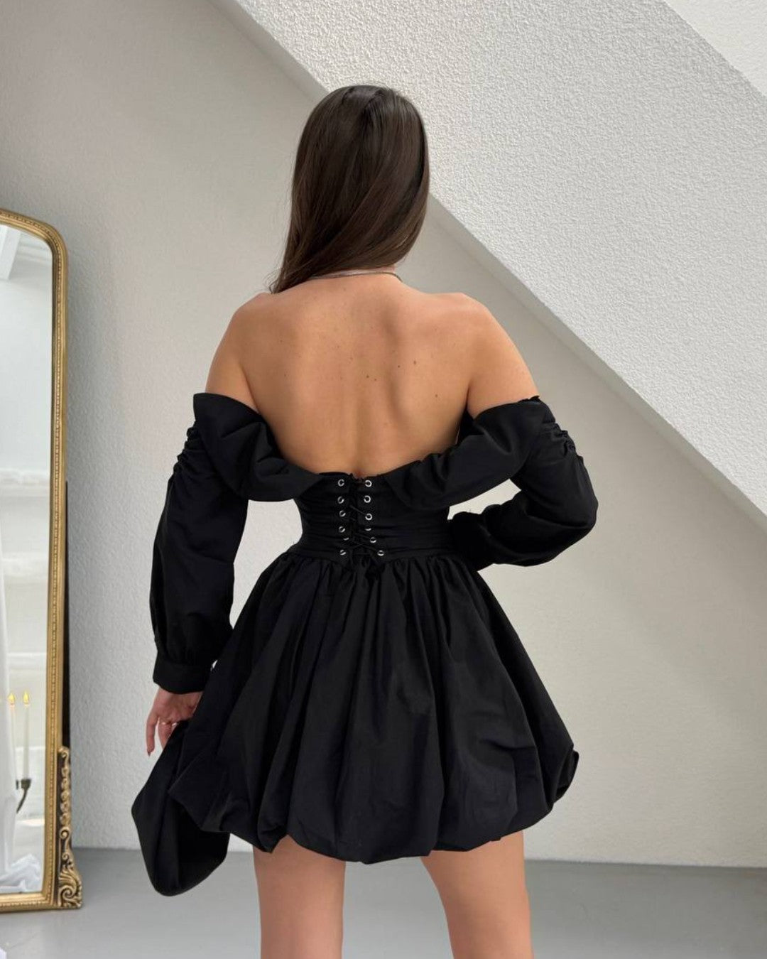 Chérie Off-Shoulder Volume Dress