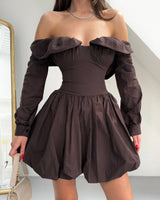 Chérie Off-Shoulder Volume Dress