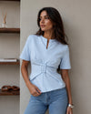 Chic Buckle Blouse