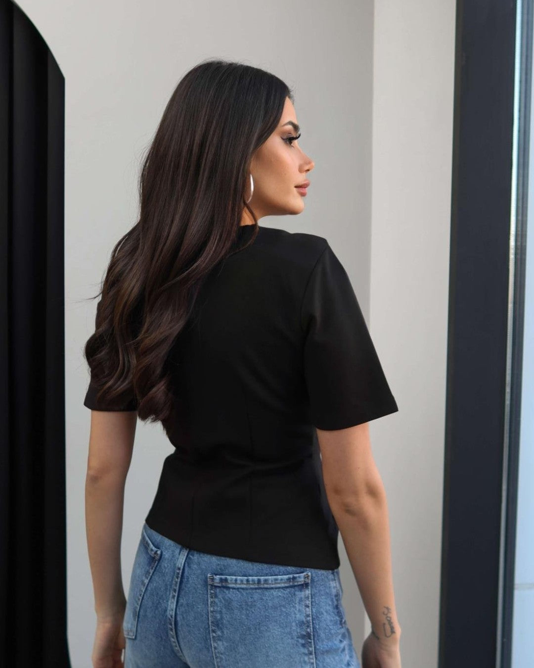 Chic Buckle Blouse