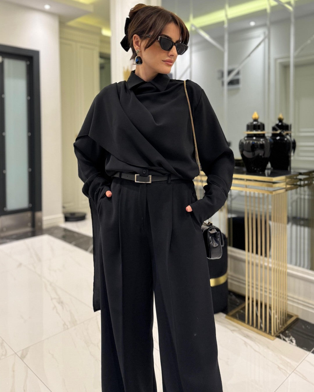 Chic Cape Set (Without Belt)