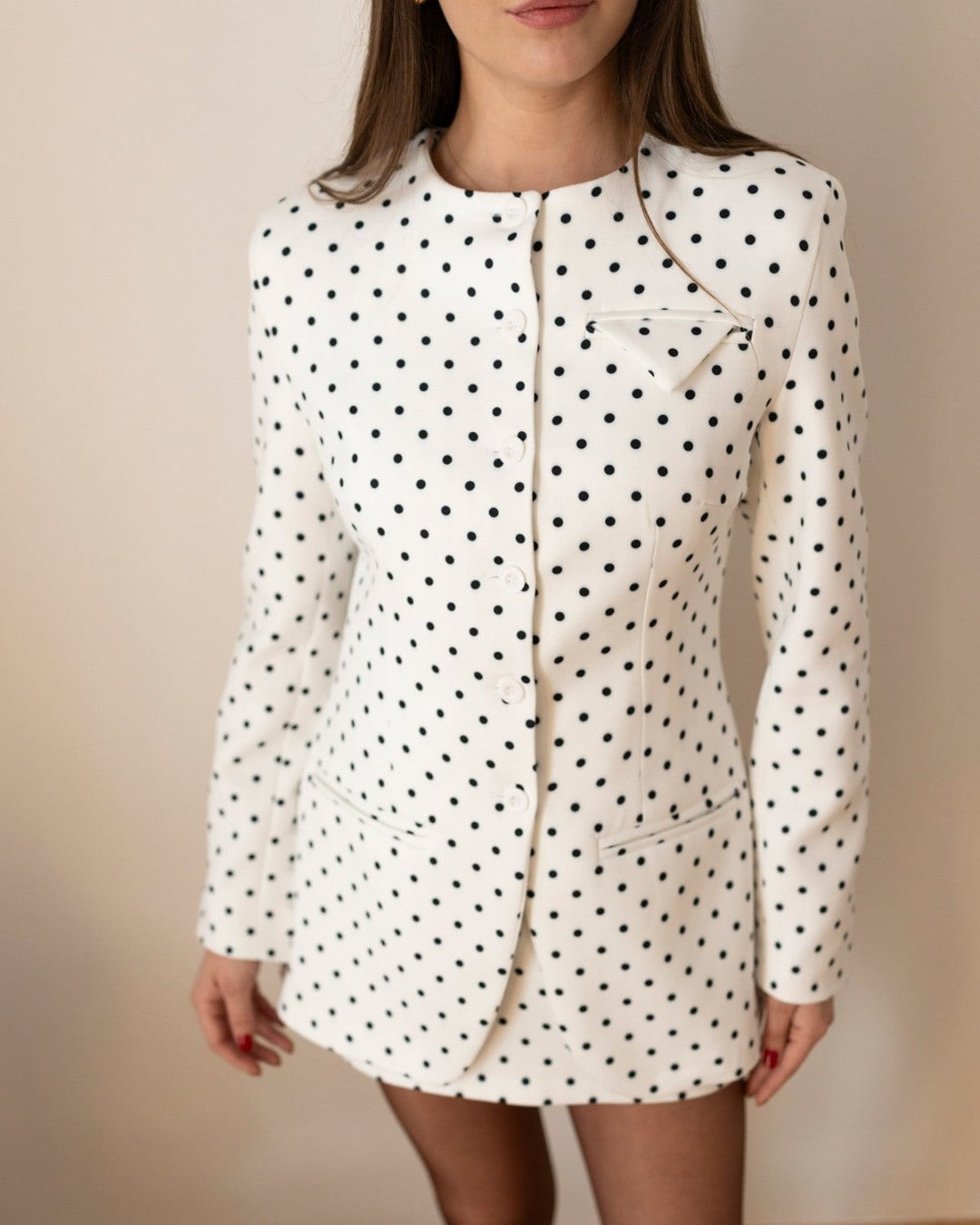 Chic Dotted Suit