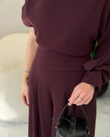 Chic Flow One-Shoulder Set
