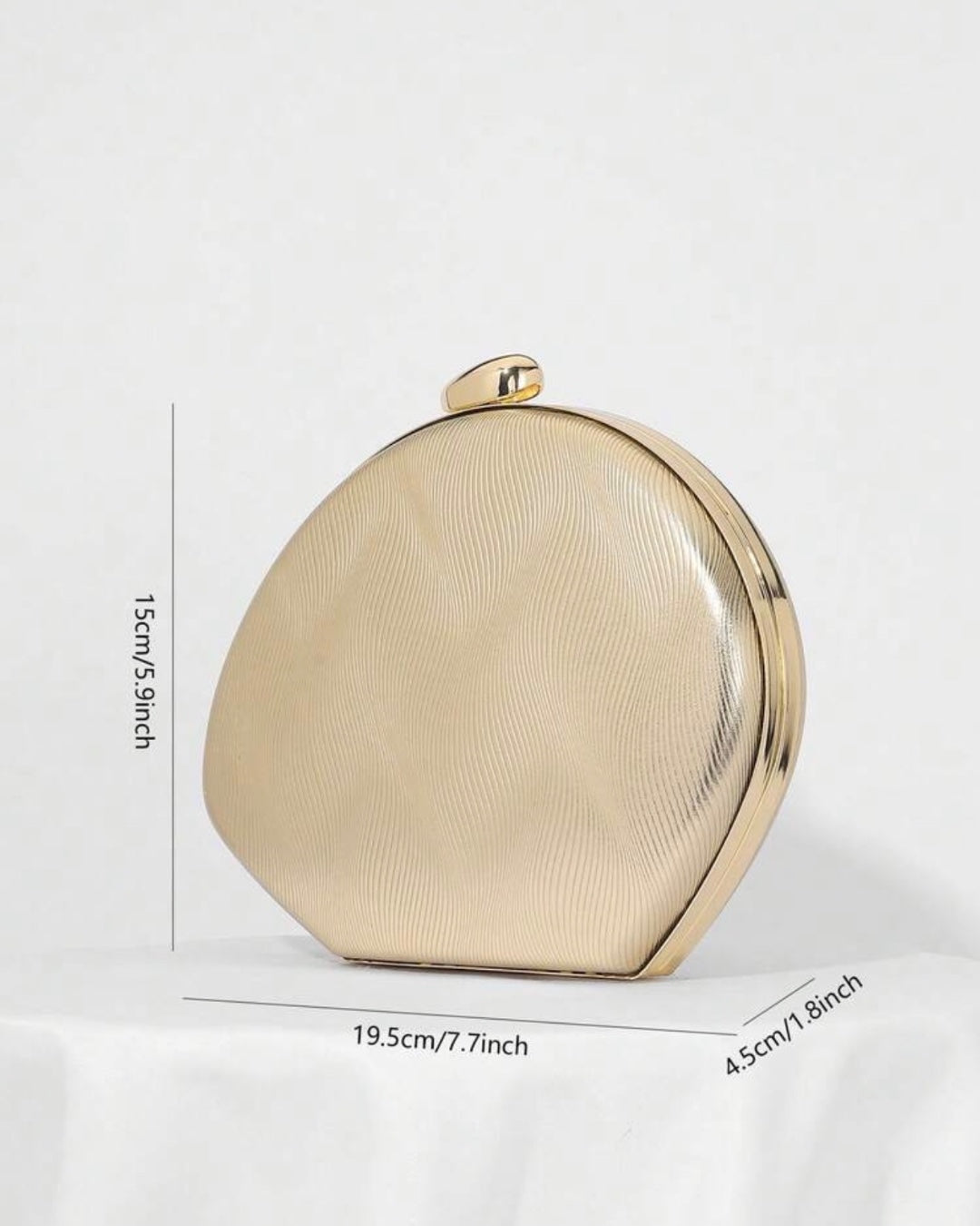 Chic Gold Evening Clutch