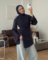 Cinched-Side Sleeve Shirt