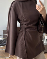 Cinched-Side Sleeve Shirt