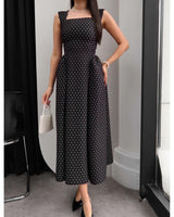 Classic Feminine Polka Dress