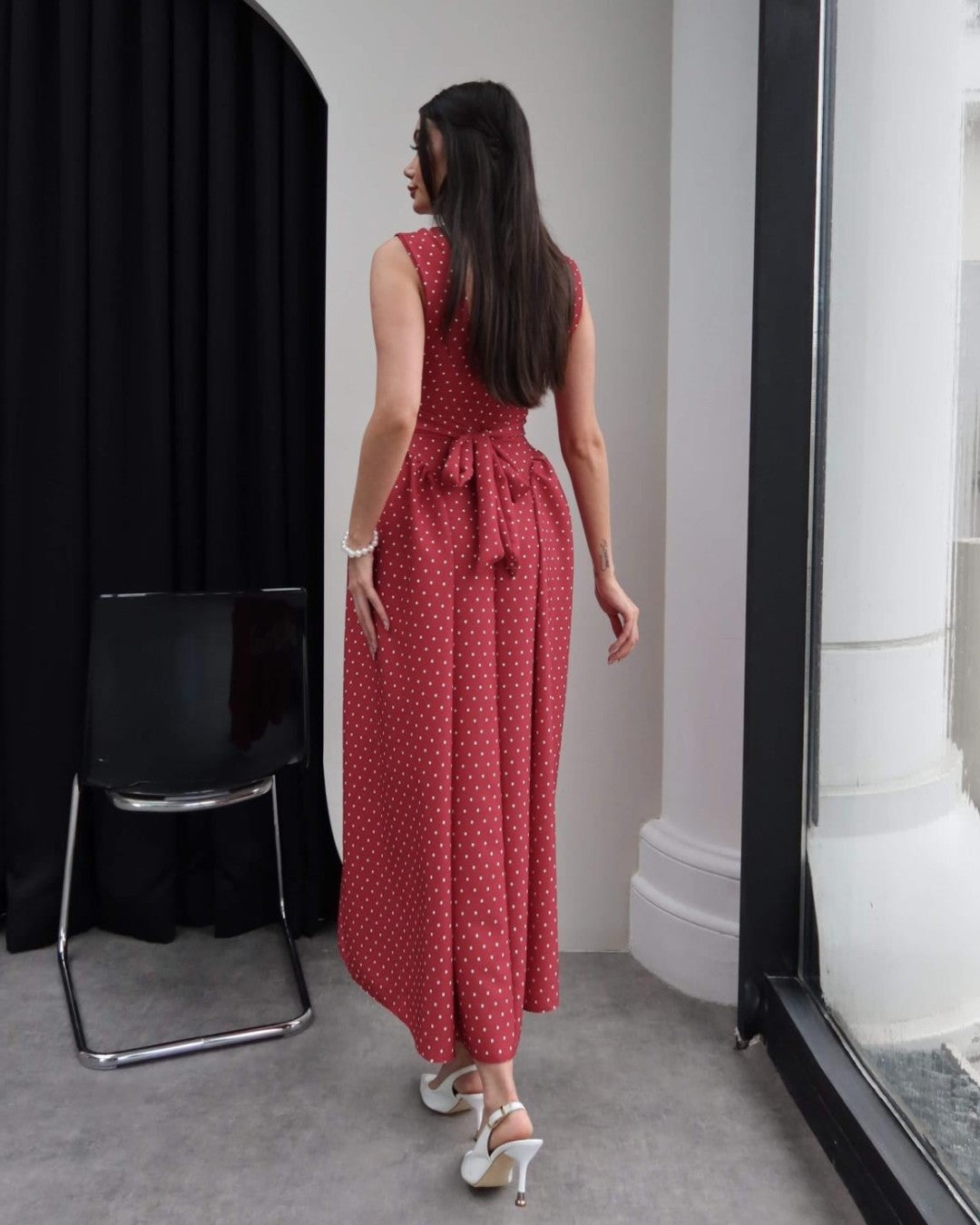 Classic Feminine Polka Dress