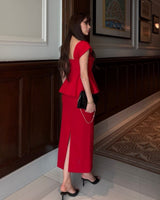 Classic Peplum Midi Set