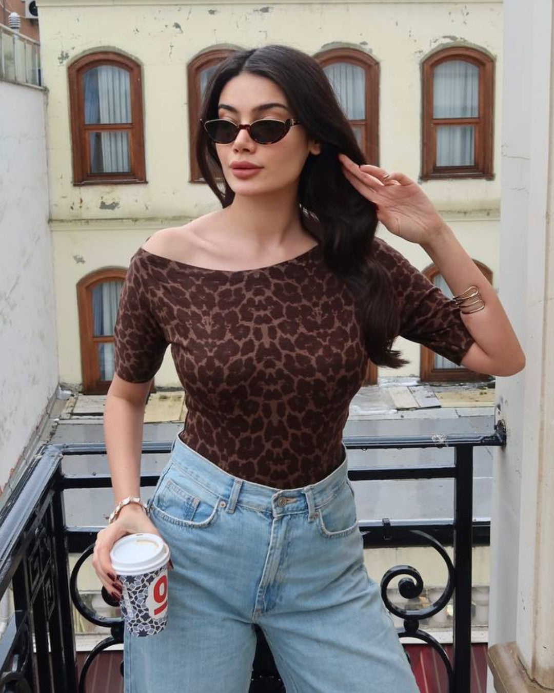Cocoa Leopard Tee