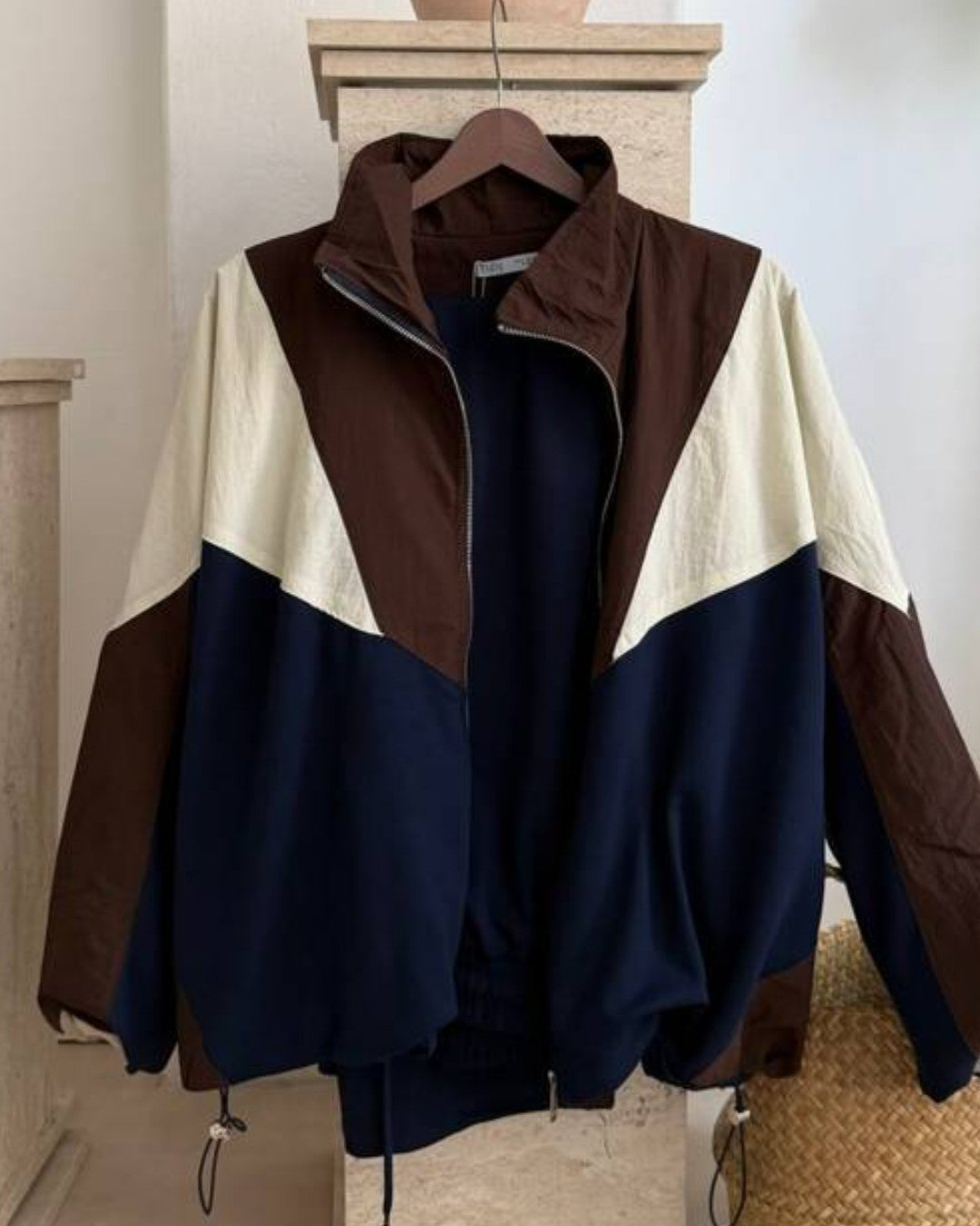 Colorblock Zip-Up Tracksuit Set