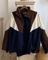 Colorblock Zip-Up Tracksuit Set