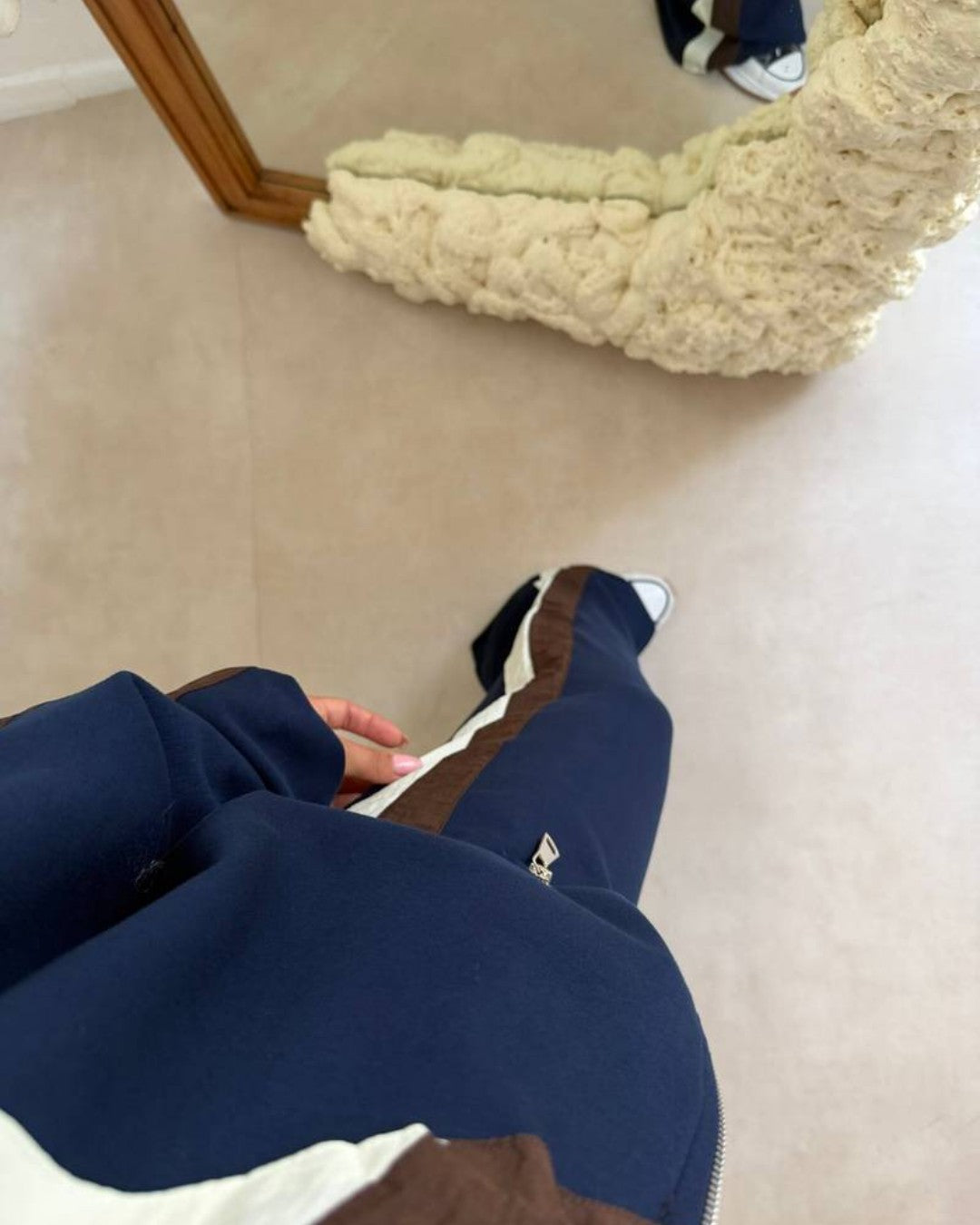 Colorblock Zip-Up Tracksuit Set
