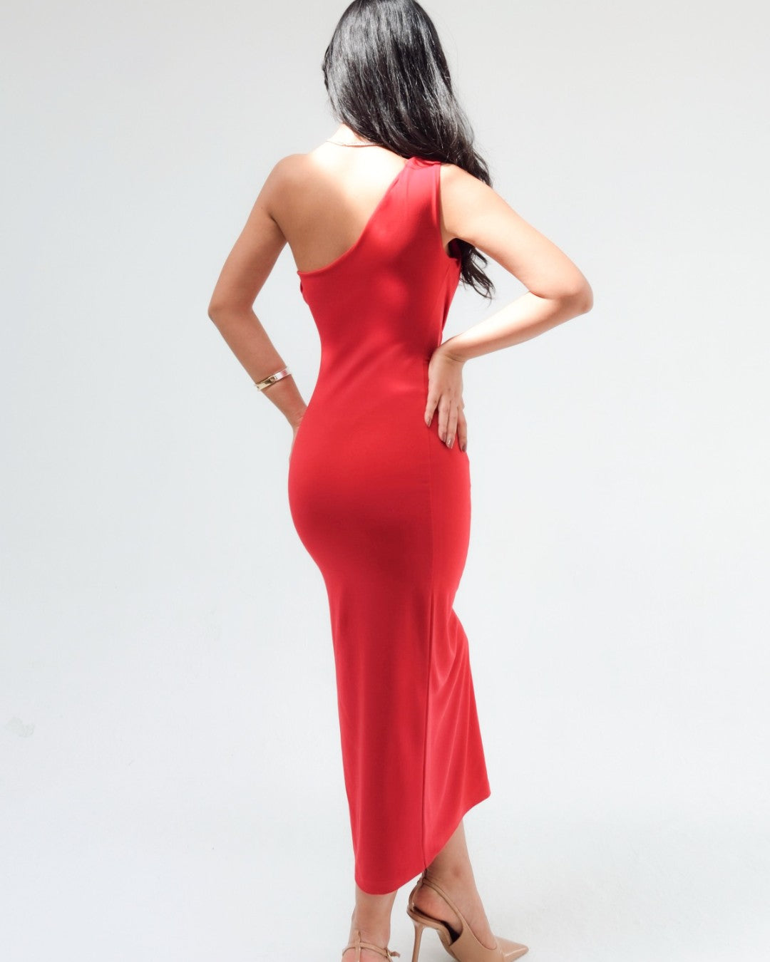 Contour Drape Midi Dress