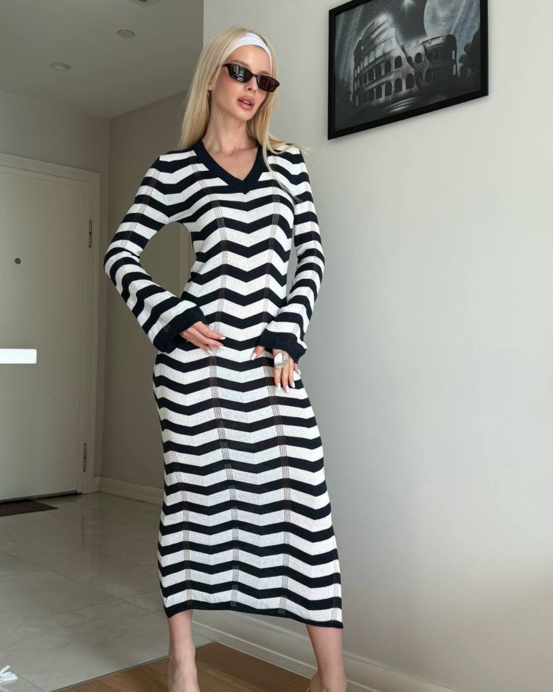 Contour Knit Midi Dress