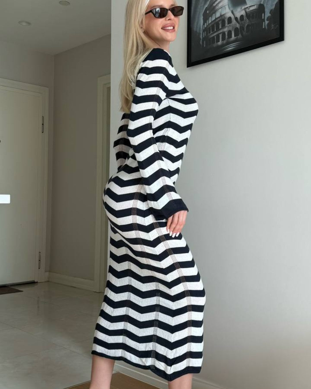 Contour Knit Midi Dress