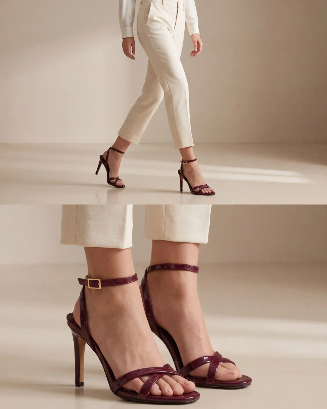 Cross-Strap Ankle Heels