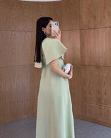 Crystal Cape Midi Dress