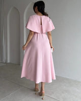 Crystal Cape Midi Dress