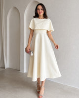 Crystal Cape Midi Dress