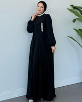 Crystal Neckline Evening Dress