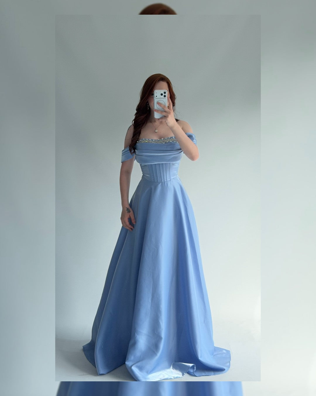 Crystal Satin Gown