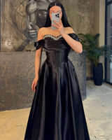 Crystal Satin Gown