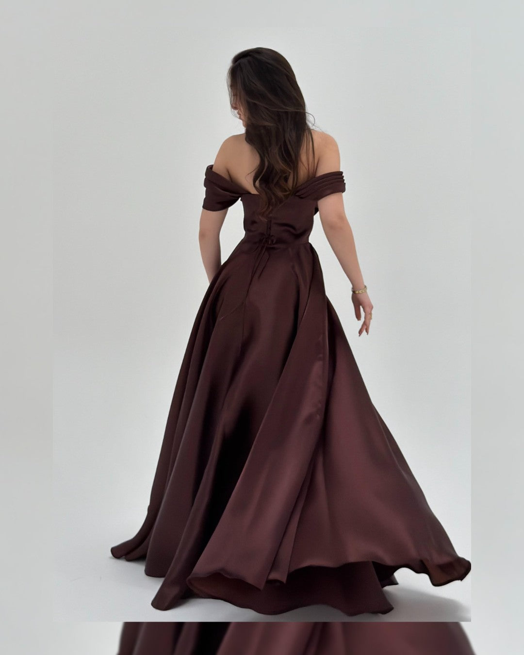 Crystal Satin Gown