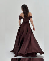 Crystal Satin Gown
